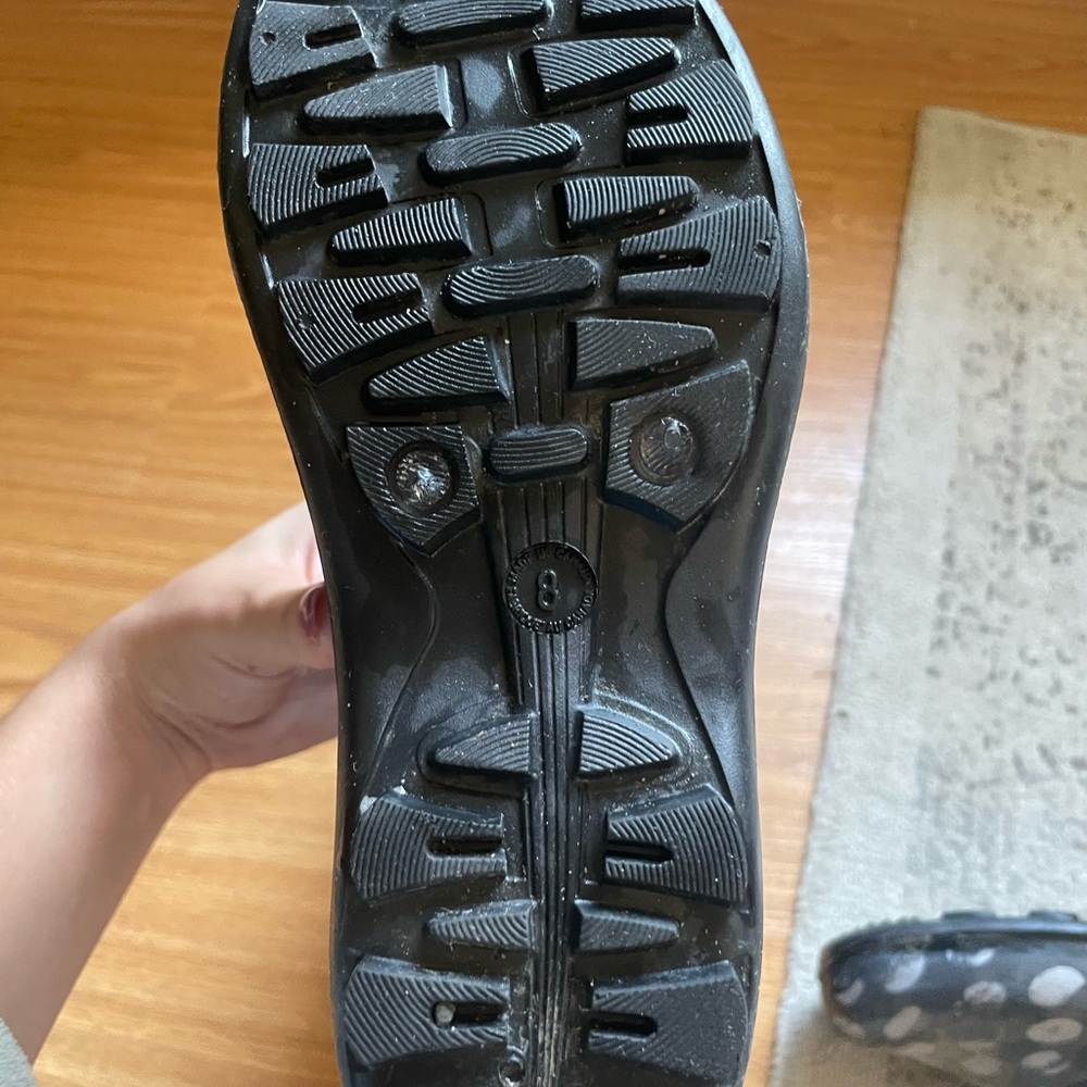 Kamik Gray Polka Dot Rain Boots - Picture 2 of 5